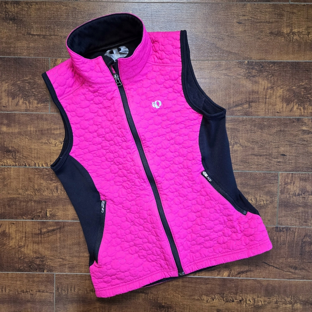 Pearl Izumi Quilted Vest Pink Black Size Small